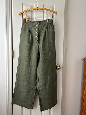 Thalia linen palazzo pants