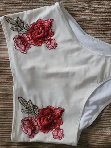 High waisted swim bottom