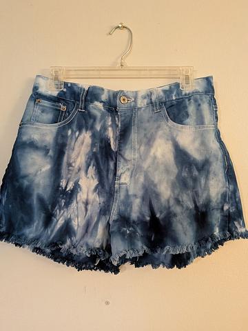 Ice Dyed Cobalt Shorts