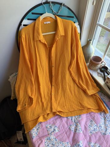 Elieen Fisher Cotton Button Up