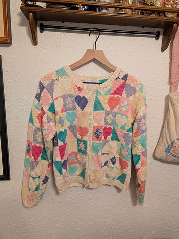 Knit Heart Cardigan