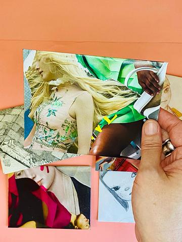 Fashion mag mail art (set of 6, A2)