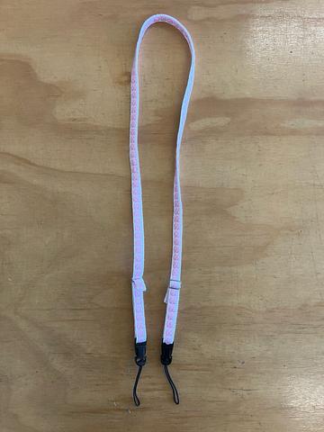 pink gingham camera strap