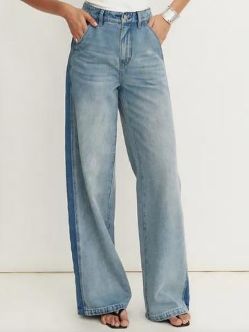 Carisse Two Toned Mixed Fabric