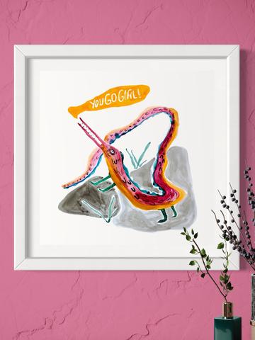 You go girl large print