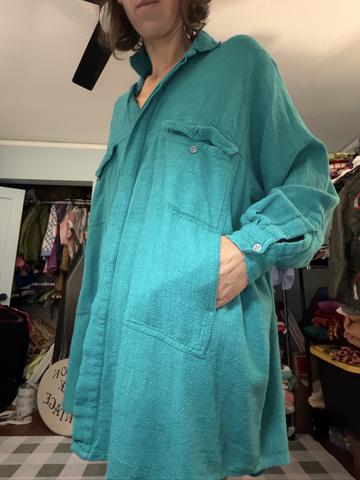 oversized buttonup
