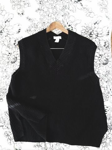 Oversized sweater vest