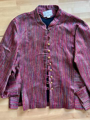 Striped silk jacket