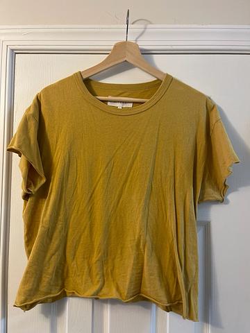 Shrunken Henley Top Shirt