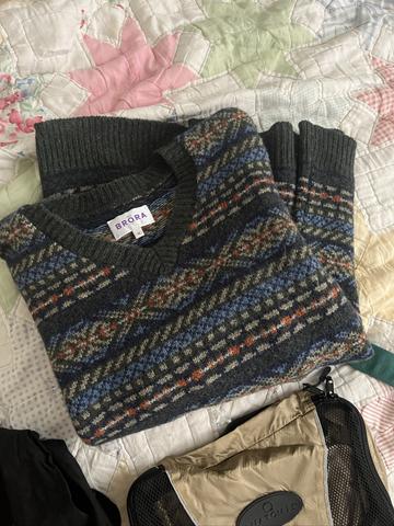 Wool fair isle jumper