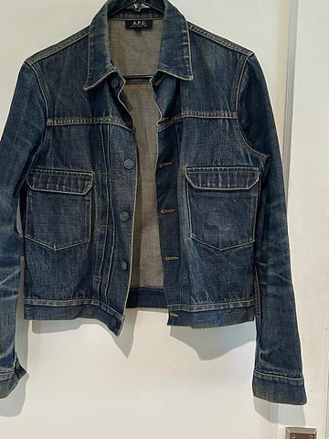 Vintage 90s cropped APC denim jacket