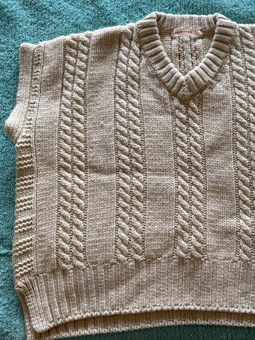 100% Wool V-Neck Sweater Vest