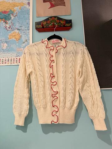 Clowncore Ruffle Knit Cardigan