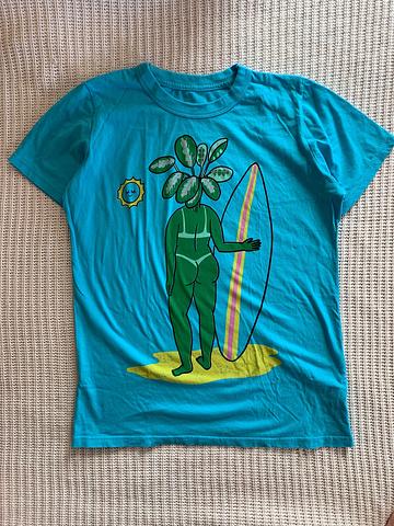 Green lady surf tee