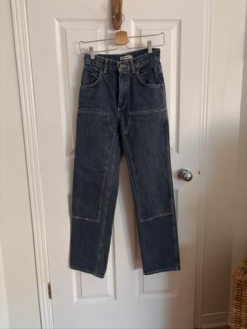 Custom inseam utility jeans