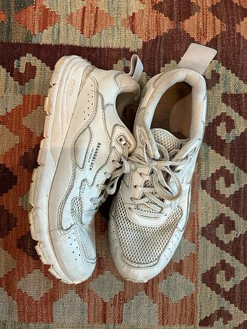 white sneakers