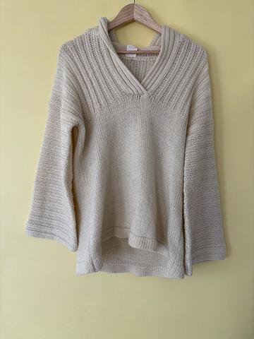 Bell Sleeve Knit Hoodie