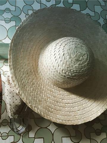 Straw/raffia floppy beach hat