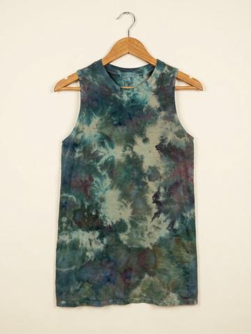 Ice Dyed Cotton Tank Dress