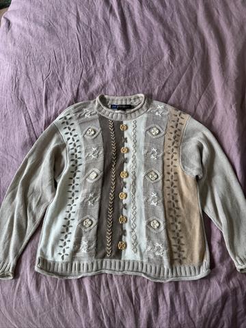 Embroidered Fall Sweater