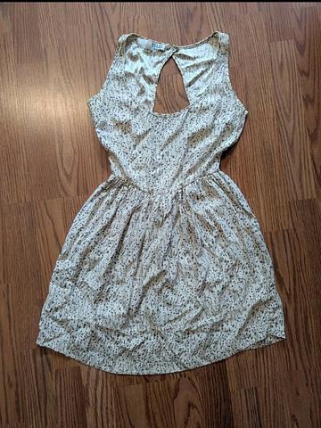 100% silk mini dress