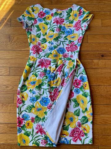 Adrienne Vittadini Knit Sarong Dress