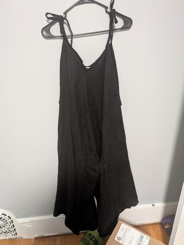Wide leg overalls