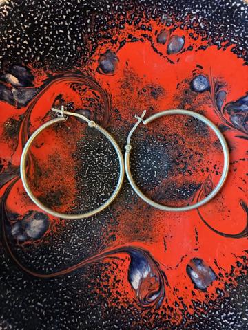 Sterling Silver Hoop