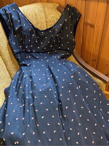 Rose Bud taffeta dress