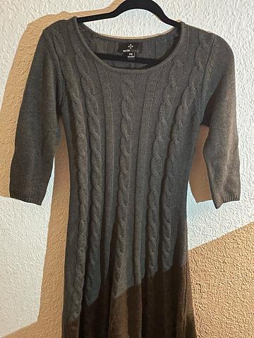 Ronnie PS Corded Sweater Dress Dark Grey A-line