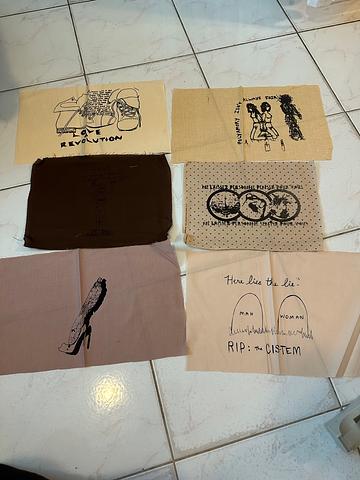 Silkscreened patches