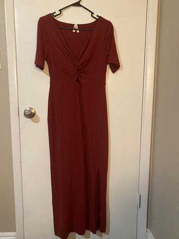 Luxe Jersey Knot Maxi Dress