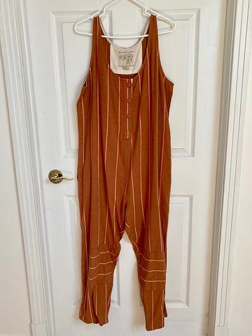 Knee-patch romper