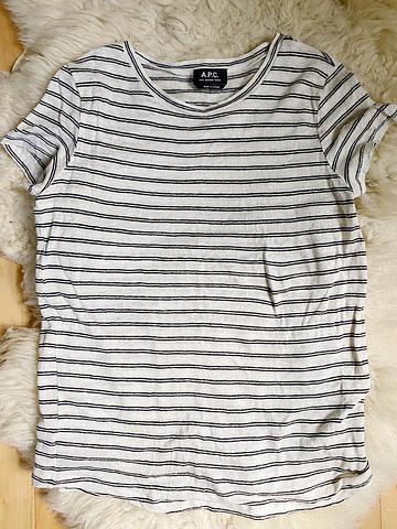 A.P.C. Linen Stripe Tee