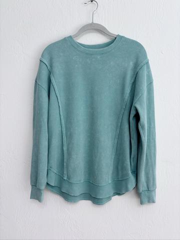 Sundry waffle long sleeve tee