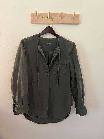 cotton/linen henley popover