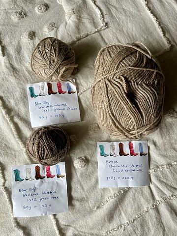 Grey worsted assortment
