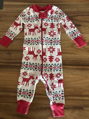 Holiday pyjama onesie
