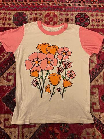 flower ringer tee
