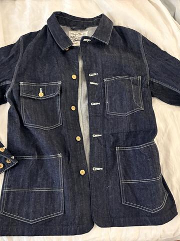 Burgus Plus Oversized Raw Denim Jacket