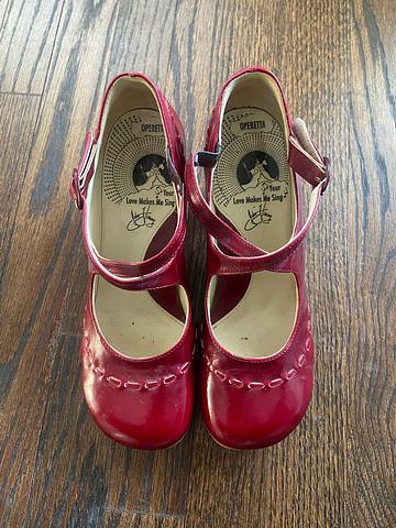 Operetta Malibran Criss-Crossed Mary Jane Heels