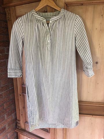 Striped cotton tunic