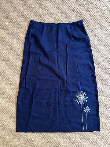 Linen Bamboo midi skirt