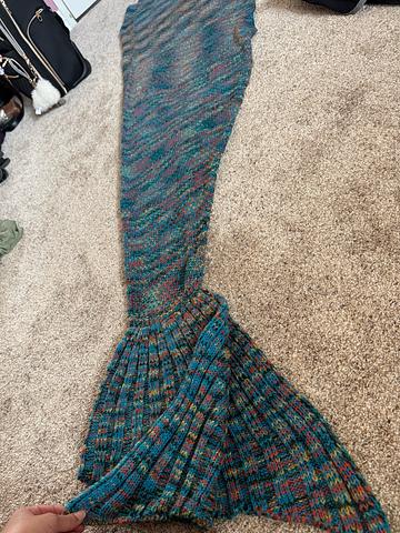 Mermaid tail handmade blanket