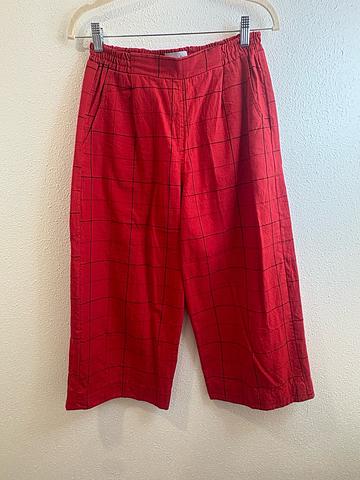 Handwoven Cotton Cropped Pants