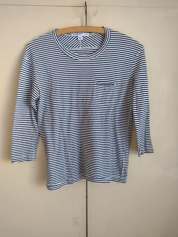 Striped 3/4 Sleeve Tee
