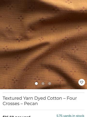 Textured Yarn Dyed Cotton - Four Crosses - Pecan