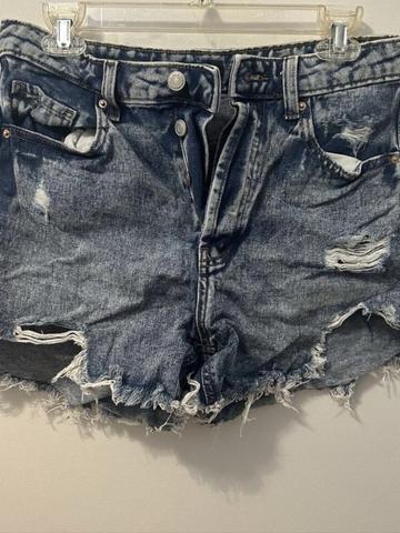 Distressed Denim Shorts
