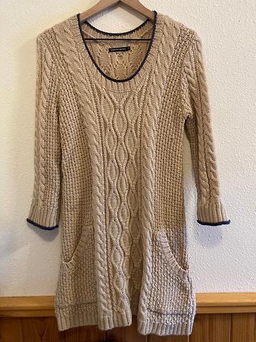 Wool pullover tunic with pockets