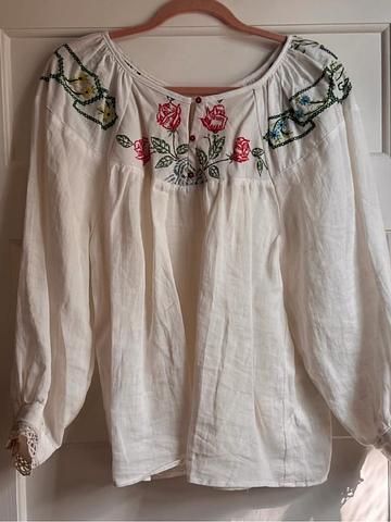 Greenwich peasant blouse